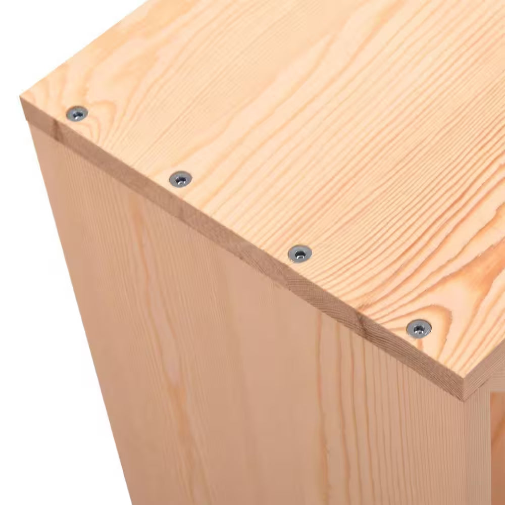 24-Bottle Burlywood Modular Wine Rack, Stackable Wine Storage Cube for Bar Cellar Kitchen Dining Room