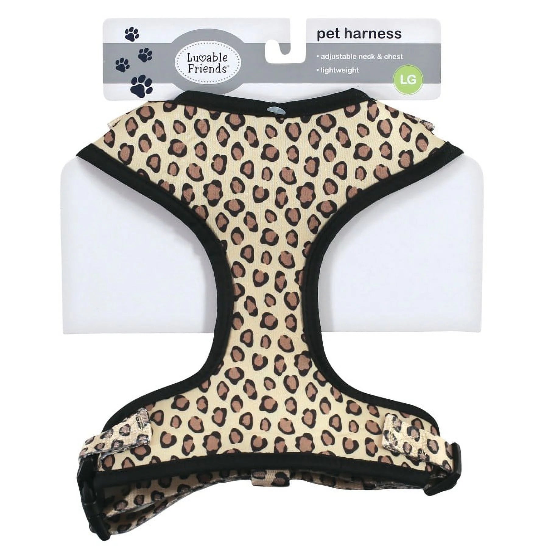 Unisex Pet Harness, Leopard, Medium