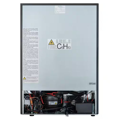 Reserve 24 In. French Door Dual Zone Panel Ready Undercounter with 20 Bottle Capacity Beverage and Wine Cooler in Black